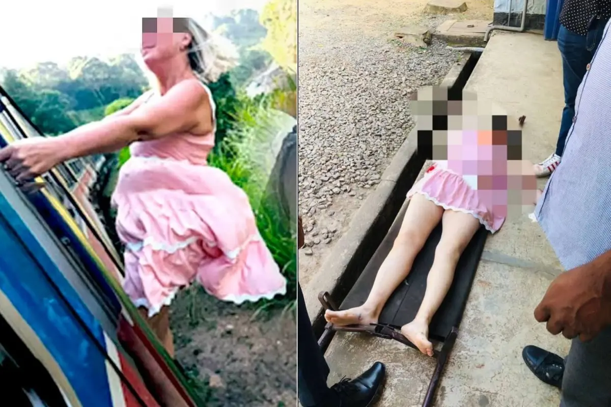 Fotograf Cekmek Icin Vagondan Sarkan Kadin Yere 18396835 9821 Amp - Yazar Kadın