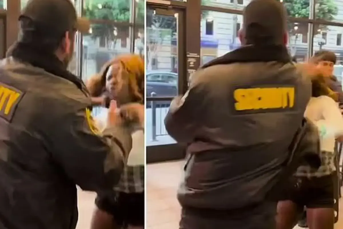 Guvenlik Gorevlisi Restorandan Ayrilmak 18370156 7135 Amp - Yazar Kadın