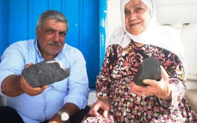 85 Yaşındaki Kadının Bahçesine Bir Göktaşı Düştü