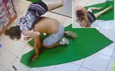 Akaryakıt istasyonunda kadını dövüp gasp ettiler