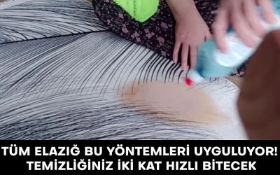 Elazığlı Kadınlardan Hızlı Temizlik Sırrı: Bayram Öncesi Ev 2 Saatte Hazır!