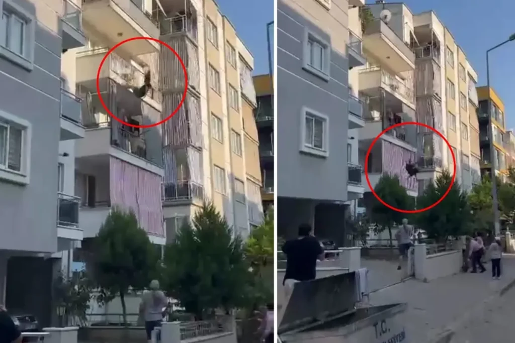 Balkona Cikip Kendini Bosluga Birakan Kadin Agir 18774796 5787 Amp - Yazar Kadın