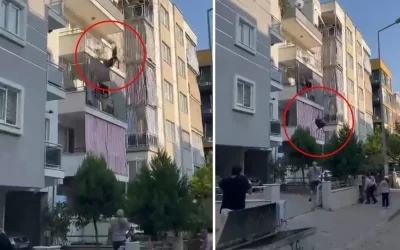 Balkondan atlayan kadın ağır yaralandı