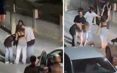 Genç kızlar arasında sokak kavgası çıktı