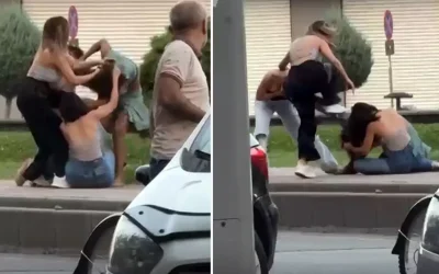 Kadınlar arasında sokak kavgası çıktı