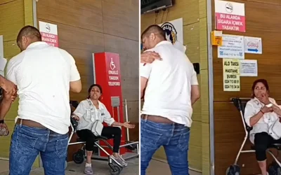Parkta deliye dönen kadın, kocasını bıçakladı