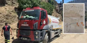 Zeynep’ten Duygulandıran Not Yangın Bölgesinde