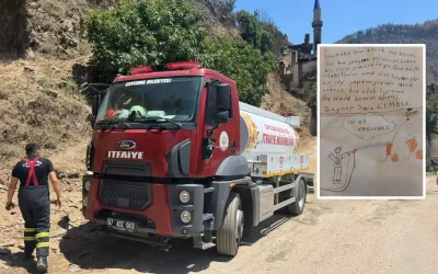 Zeynep’ten Duygulandıran Not Yangın Bölgesinde