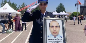 Şehit polisin kızı da polislik mesleğini seçti
