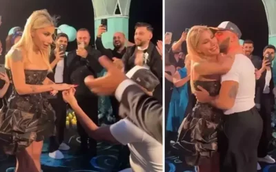 İrem Derici, düğünde sevgilisinden sürpriz evlilik teklifi aldı