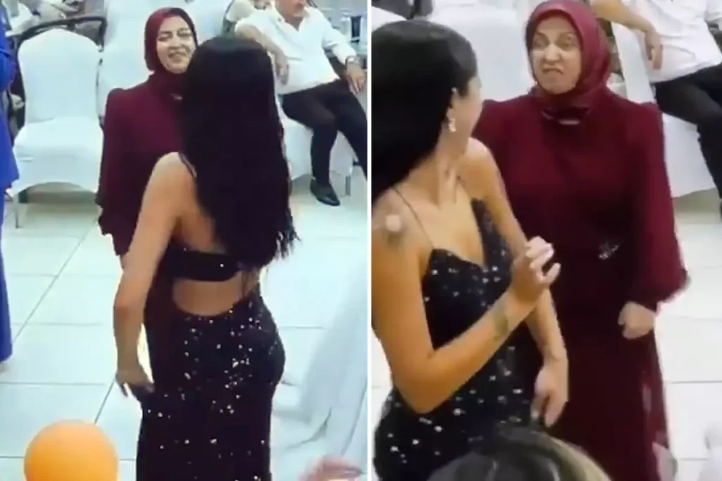 Kizinin Dans Figurleri Basortulu Anneyi Cileden 18927417 7704 Amp - Yazar Kadın