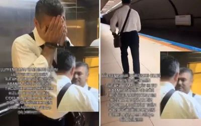 Metro taciz skandalı: Tacizci kadın kamerayı görünce kaçtı