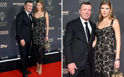 68 yaşındaki efsane futbolcu, Ballon d’Or törenine genç sevgilisi ile geldi