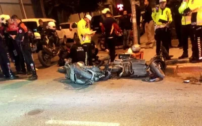 Tekirdağ’da Motosikletli Şüphelilerin Kaza ile Yakalanması