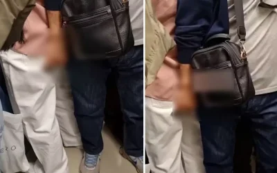 Metroda rahatsız edici anlar: Genç kadına taciz!