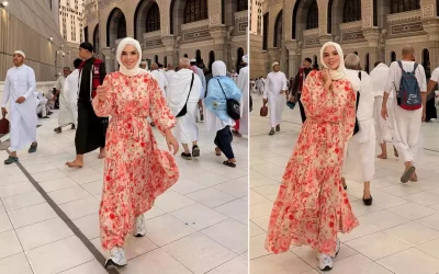 Damla Ersubaşı’nın Umre ziyaretiyle hayranlarını etkiledi.