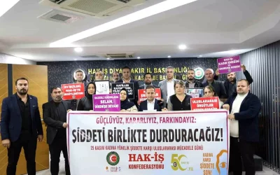 HAK-İŞ Kadına Şiddete Karşı Güçlü Duruşunu Sürdürüyor