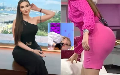 Ece Erken canlı yayında ilginç kalça konuşması yaparken şaşırtıcı bir hareket yaptı