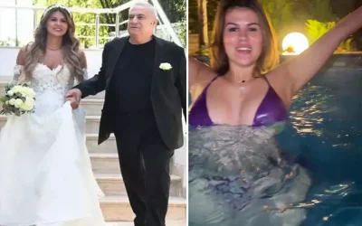 Mehmet Ali Erbil’in eşi Gülseren Erbil havuzda eğleniyor