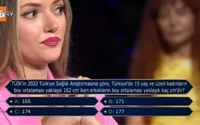TÜİK 2022 Sağlık Araştırması: Kadınların boy ortalaması 162 cm, erkeklerin ise?