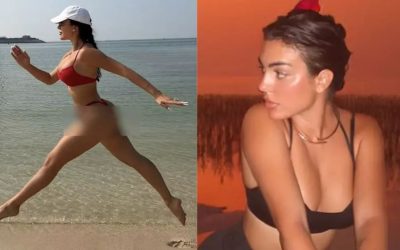 Ronaldo’nun Nişanlısı Georgina Rodriguez’den Plaj Paylaşımı