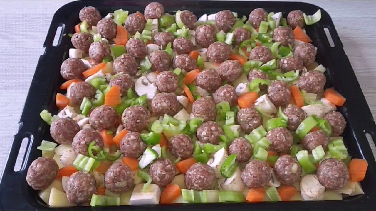 Sağlıklı Ve Lezzetli Fırında Sebzeli Misket K&ouml;fte Tarifi - Yazar Kadın